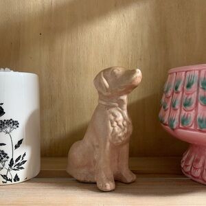 Golden Retriever Bud Vase Figurine